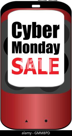 Cyber monday sale. Big sale banner. Sale and discounts. Vector illustration Stock Vector