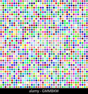 Multicolor circle pixel mosaic background Stock Vector