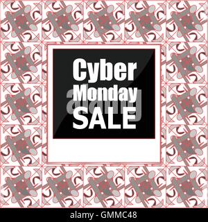 Sale banners design. Cyber monday sale inscription design template. Cyber monday sale concept. Vector illustration Stock Vector