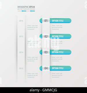 timeline design   blue gradient color Stock Vector