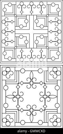 Wrought Iron Fireplace Grill Stock Vector