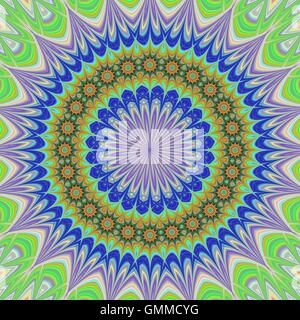 Geometric floral mandala background Stock Vector