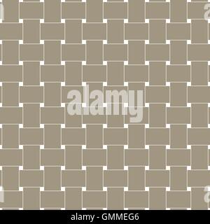 Rattan style weave texture pattern Stock Vector
