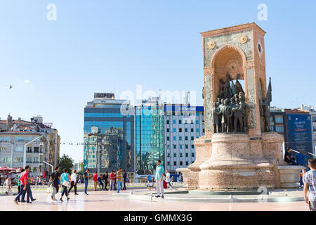 Taksim Square in Istanbul, Turkey Stock Photo