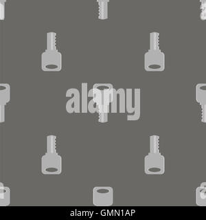 Seamless Grey Key Pattern Stock Photo - Alamy