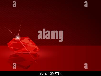 Ruby Card Stock Vector