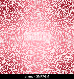 Red square pixel mosaic background Stock Vector
