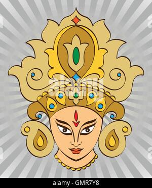 Durga Goddess of Power Stock Vector