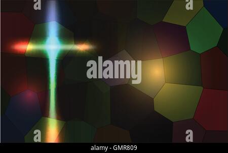 inside the church Stock Vector