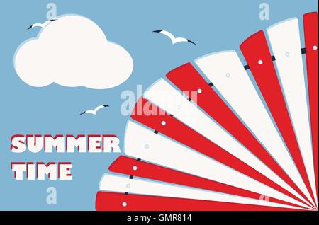 summer background card Stock Vector