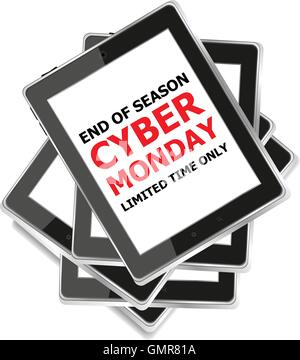 Cyber monday sale. Big sale banner. Sale and discounts. Vector illustration Stock Vector