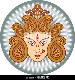 Durga Goddess of Power Stock Vector