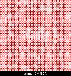 Red square pixel mosaic background Stock Vector