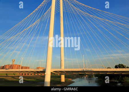 The Margaret Hunt Hill Bridge, Dallas, Texas, USA Stock Photo