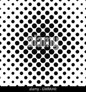 Simple abstract monochrome repeating dotted pattern Stock Vector
