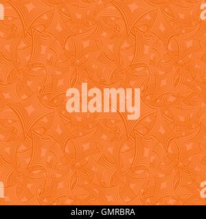 Orange abstract seamless pattern background Stock Vector