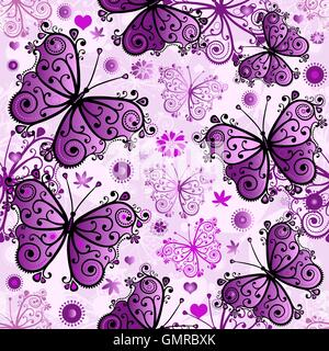 Spring seamless white pattern Stock Vector