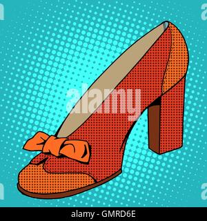 Retro shoes womens Stock Vector