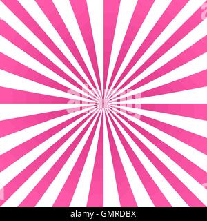 Happy pink ray stripes pattern background Stock Vector