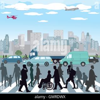 Traffic in the City Stock Vector