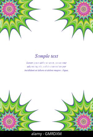 Multicolored page corner design template Stock Vector