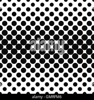 Repeating black white dot pattern Stock Vector