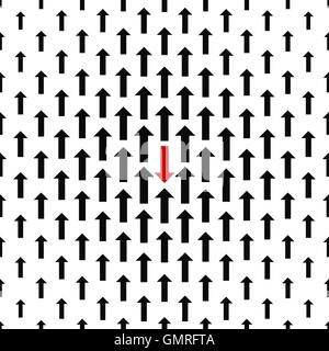 Seamless arrow pattern of resistance Stock Vector