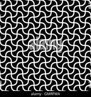 Monochromatic seamless curved line pattern design Stock Vector Image ...