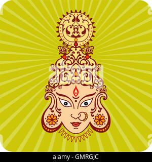 Durga Goddess of Power Stock Vector