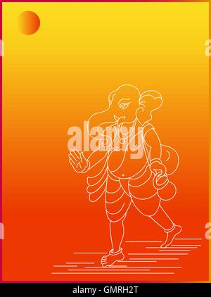 Ganesha The Lord Of Wisdom Stock Vector