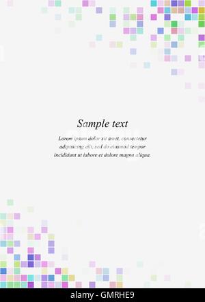 Colorful square page corner design template Stock Vector