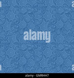 Azure seamless asymmetric star pattern background Stock Vector