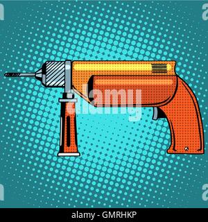 Hammer drill power tools Stock Vector
