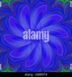 Blue abstract fractal background Stock Vector