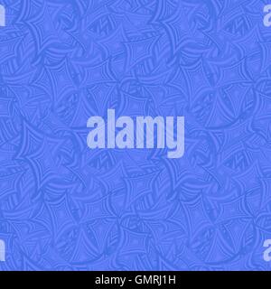 Azure seamless curved rectangle pattern background Stock Vector
