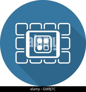 Online Services Icon. Flat Design. Stock Vector