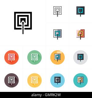 target icon Stock Vector