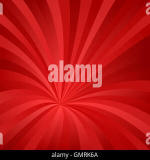 Red asymmetrical vortex design background Stock Vector