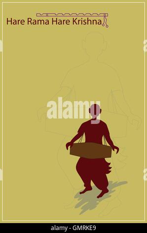 Hare Rama Hari Krishna Stock Vector