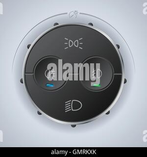 Digital light control for vehicles Stock Vector