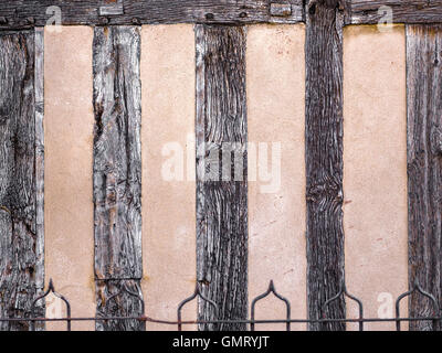 Outside wall at the house where William Shakespeare was born and lived until he left home, Stratford upon Avon, England. Stock Photo