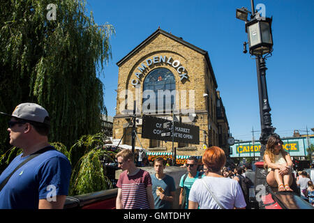 London, England. 26th August 2016. Camden Lock. Stock Photo
