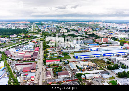 Aerial view of an Industrial Park area Stock Photo