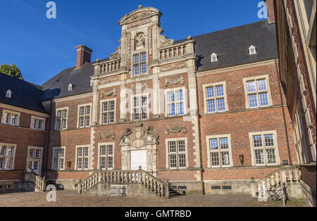 Courtyard of the baroque castle in Ahaus, Germany Stock Photo