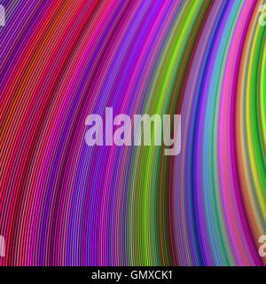 Multicolor curved stripe design background Stock Vector