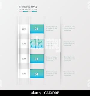 timeline design design   blue gradient color Stock Vector