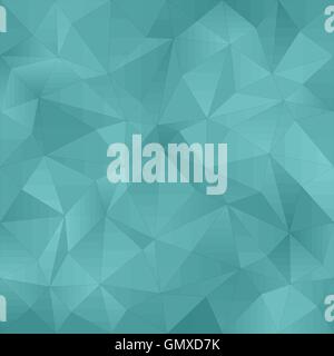 Teal irregular triangle pattern background Stock Vector