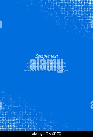 Blue page corner design template Stock Vector