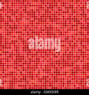 Red pixel mosaic background Stock Vector