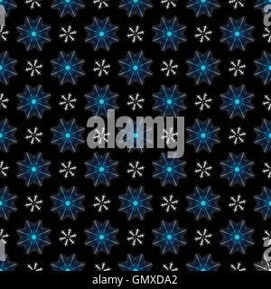 Seamless dark christmas pattern Stock Vector